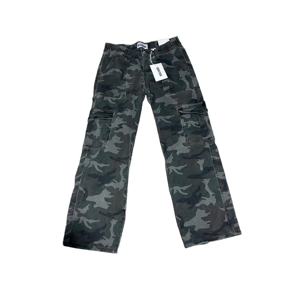 Women's Camouflage Wide Leg Jeans - Picture 1 of 4